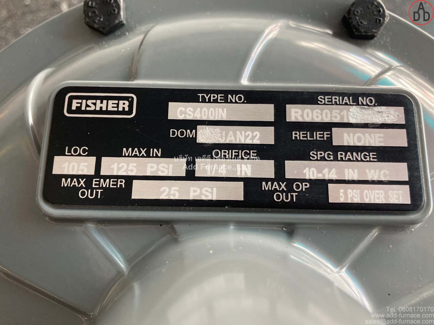 Fisher Type.No CS400IN Range 10-14 In. w.c. (14)